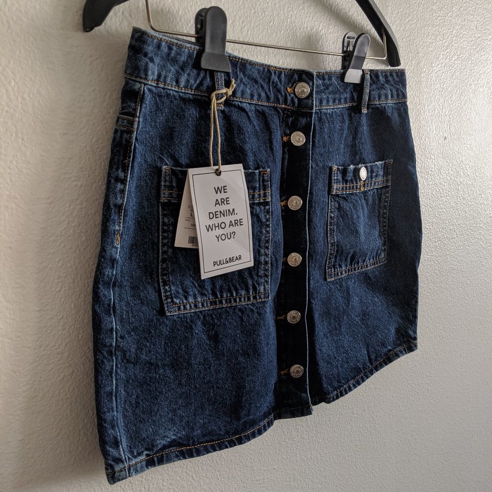 NWT Dark Wash Denim Skirt